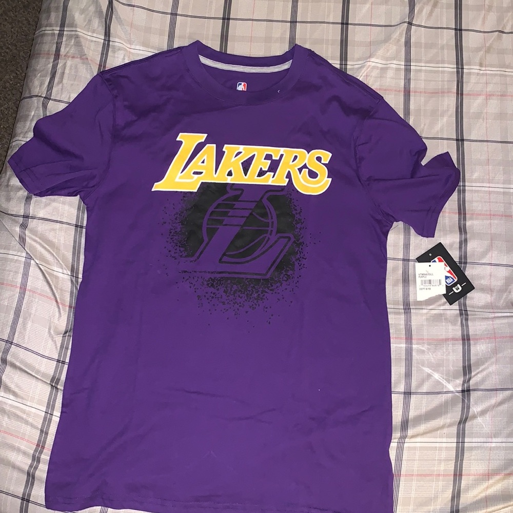 NBA Lakers t shirt purple
